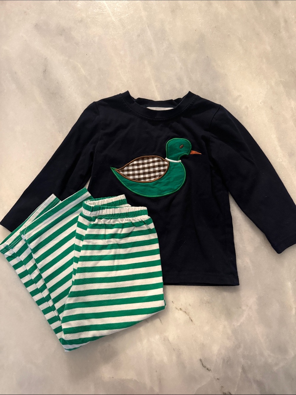 Duck Appliqué Pant Set
